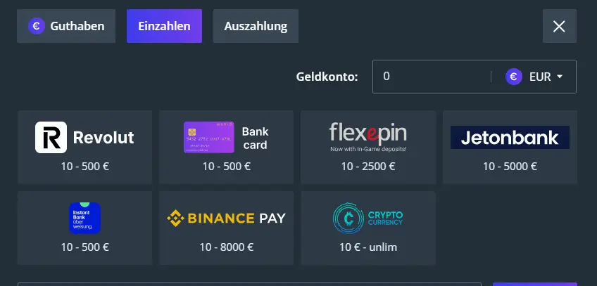 Jet Casino Test der Einzahlung // Bild: Jet Casino