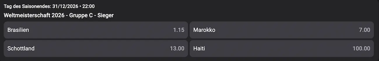 Gewinnt Brasilien die Gruppe C? // Bild: Wettson