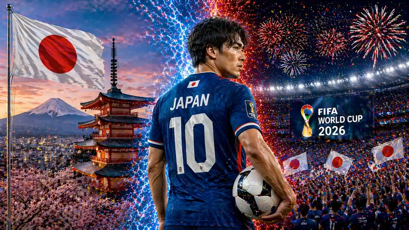 WM 2026 Japan: Wie weit kommt Japan bei der Weltmeisterschaft 2026? // Bild: Eigenes/KI
