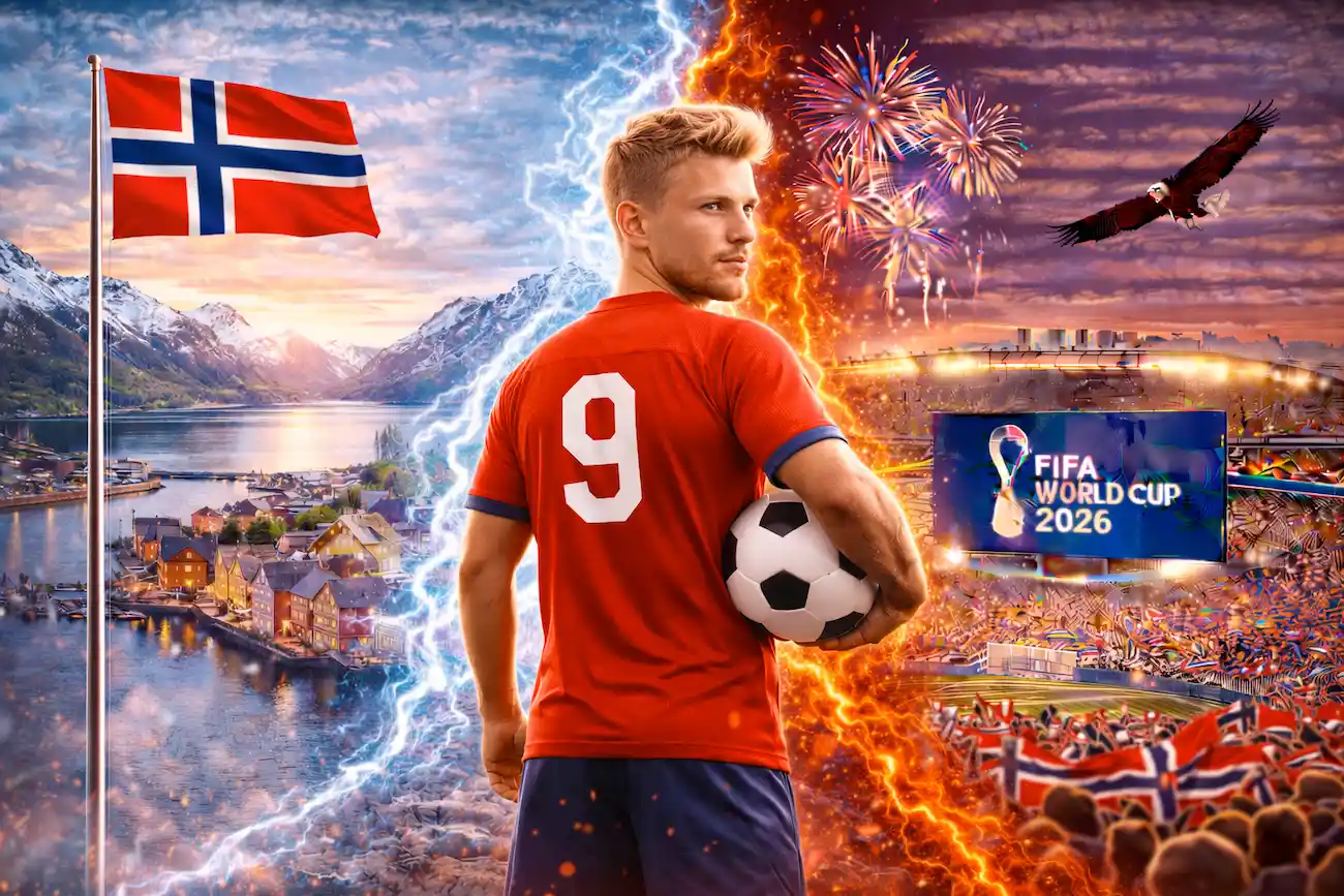 WM 2026 Norwegen: Was können Erling Haaland und Co leisten? // Bild: Eigenes/KI