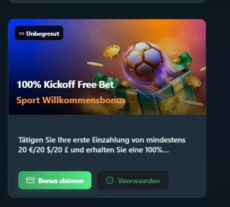 BetPortal Bonus für Neukunden