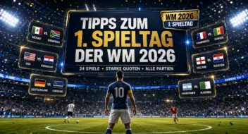 Tipps zum 1. Spieltag der WM 2026: Unsere Prognose samt Quoten // Bild: Eigenes/KI