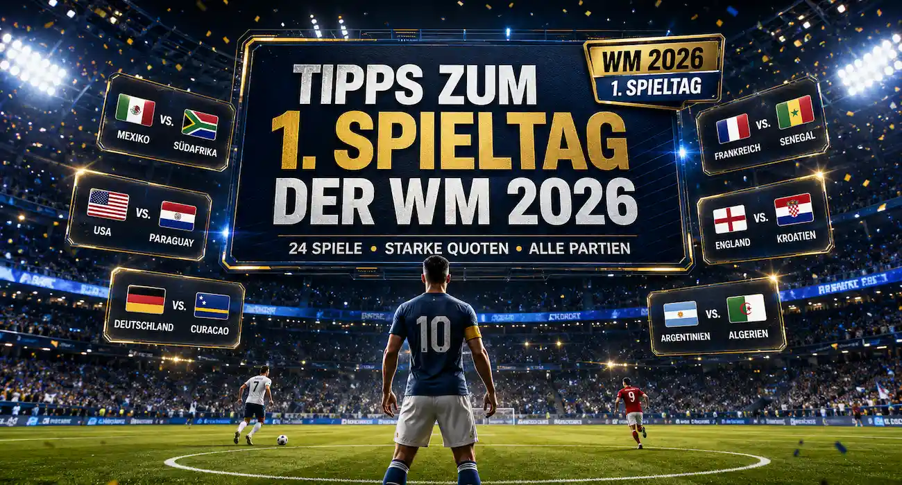 Tipps zum 1. Spieltag der WM 2026: Unsere Prognose samt Quoten // Bild: Eigenes/KI