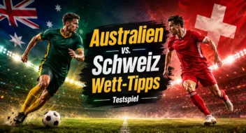 Unser Australien - Schweiz Tipp und die Testspiel Prognose // Bild: Eigenes/KI