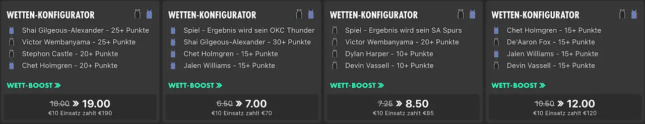 Bet365: Western Conference Quoten-Boost Empfehlung // Bild: Bet365