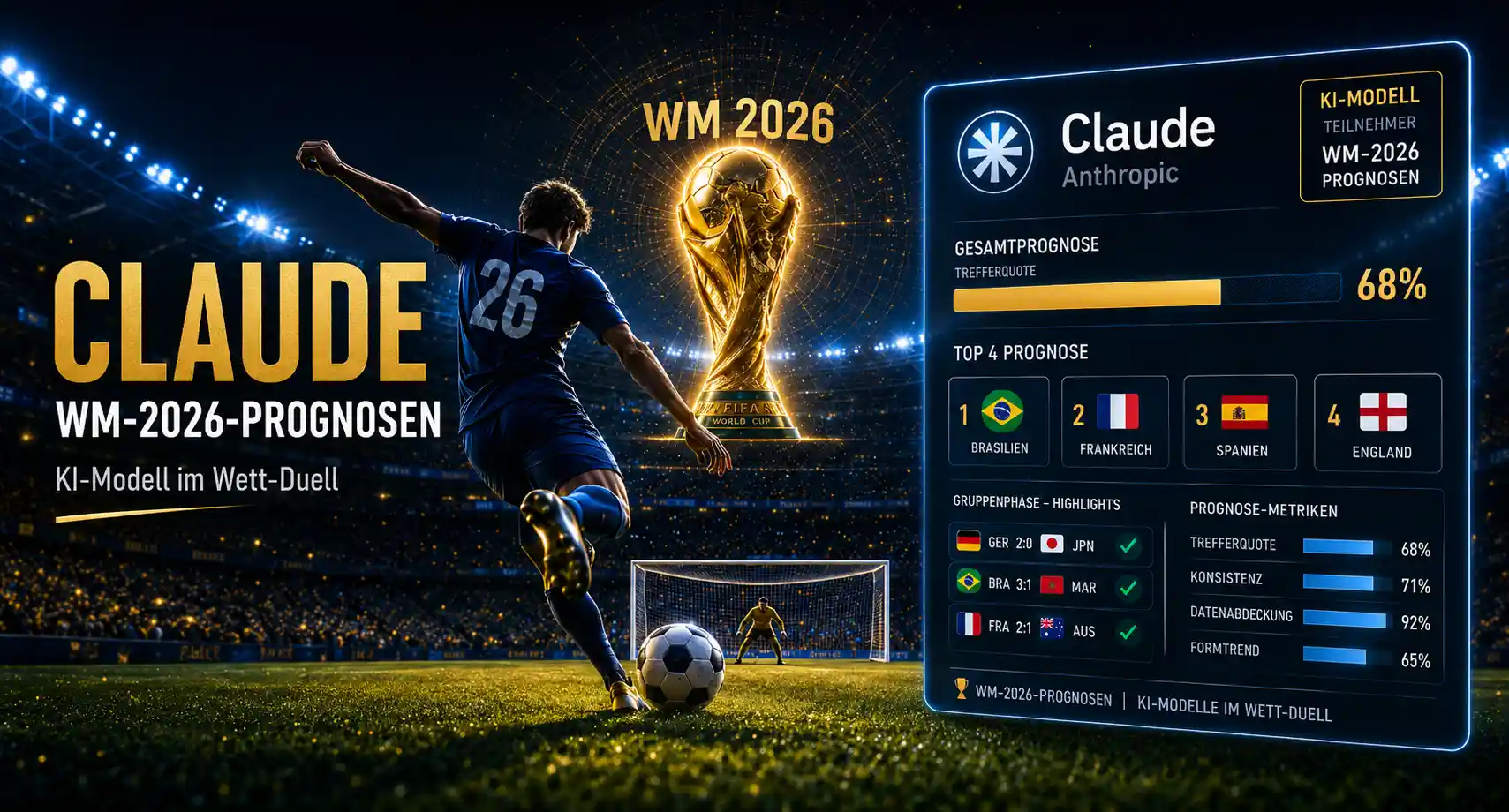 Claude WM Tipps & Prognose zur WM 2026 // Bild: Eigenes/KI