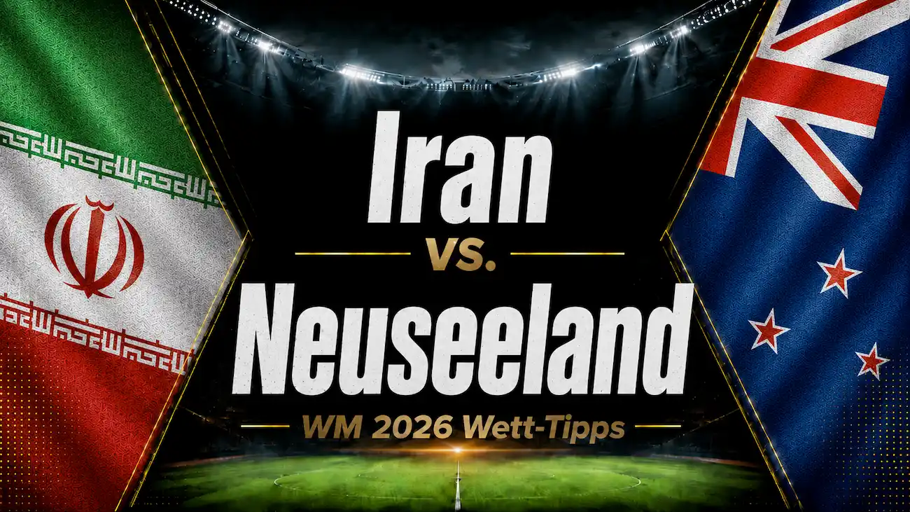 Iran vs. Neuseeland Wett-Tipps & Prognose zur WM 2026 // Bild: Eigenes/KI