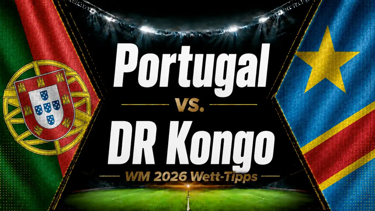Portugal vs. DR Kongo Wett-Tipps & Prognose zur WM 2026 // Bild: Eigenes/KI