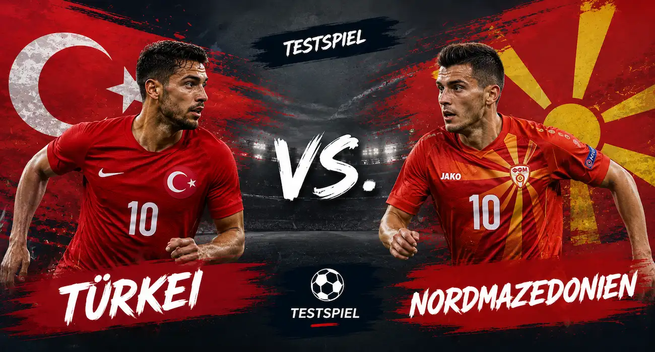 Unser Türkei - Nordmazedonien Tipp und die Testspiel Prognose // Bild: Eigenes/KI