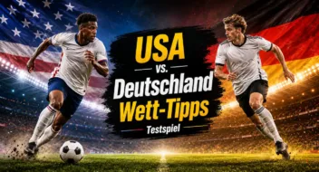 Unser USA - Deutschland Tipp und die Testspiel Prognose // Bild: Eigenes/KI