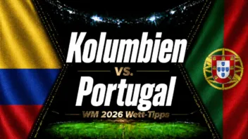 Kolumbien vs. Portugal Wett-Tipps & WM 2026 Prognose // Bild: Eigenes/KI