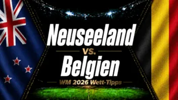 Neuseeland vs. Belgien Wett-Tipps & WM 2026 Prognose // Bild: Eigenes/KI