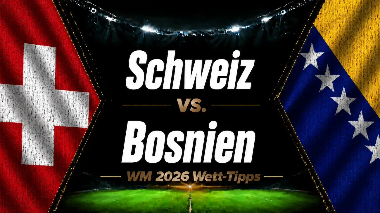 Schweiz vs. Bosnien Wett-Tipps & Prognose zur WM 2026 // Bild: Eigenes/KI