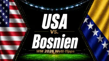 USA vs. Bosnien Wett-Tipps & WM 2026 Prognose // Bild: Eigenes/KI