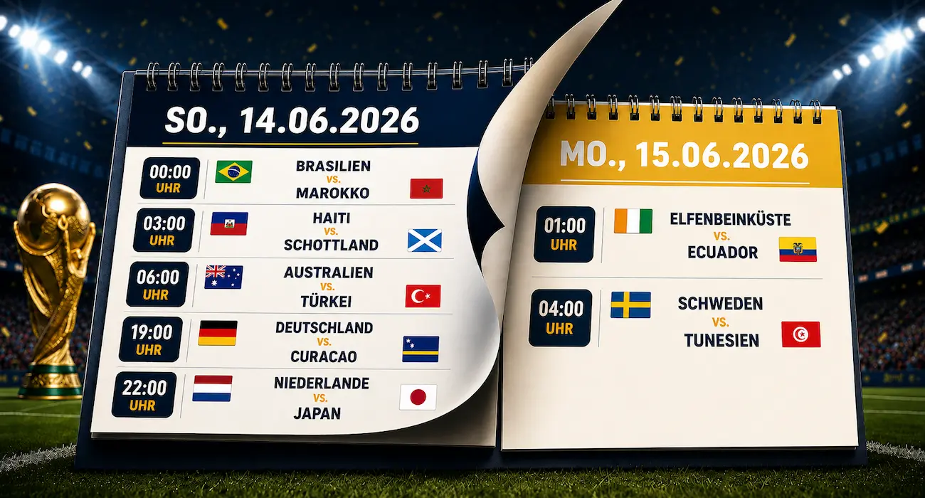 WM Wett-Tipps heute am 14.06.2026 | Aktuelle Sportwetten Empfehlungen // Bild: Eigenes/KI