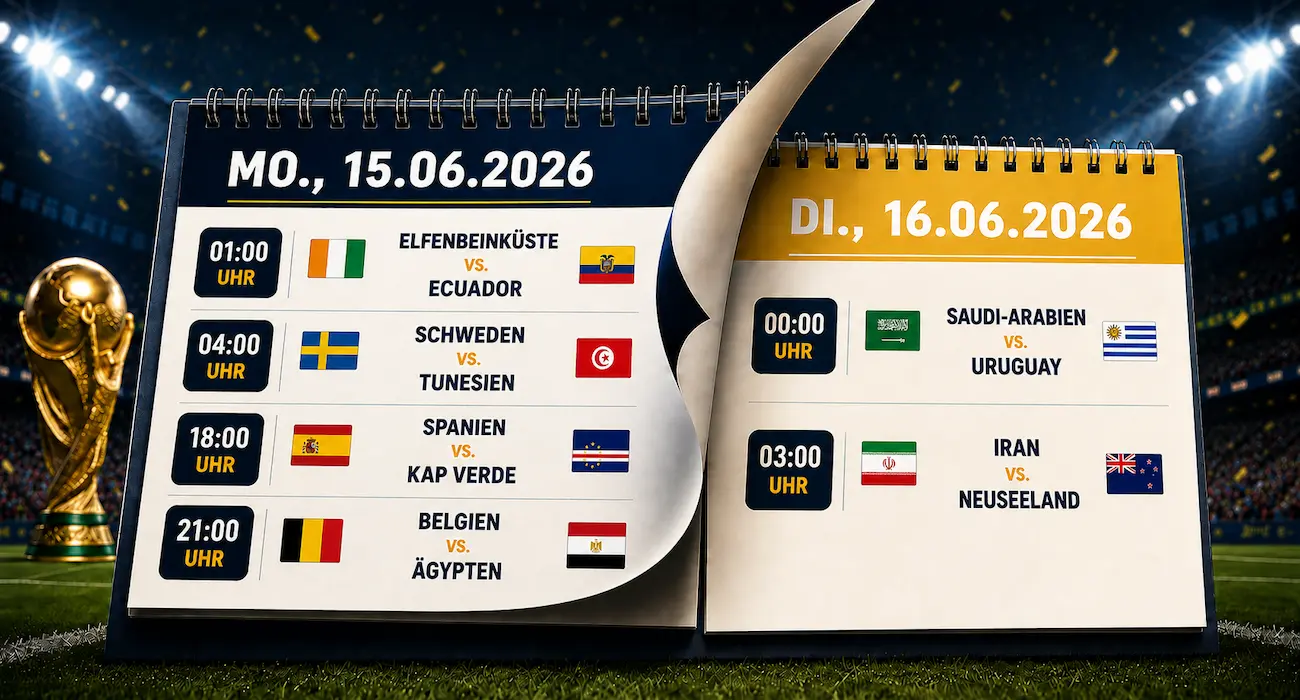 WM Wett-Tipps heute am 15.06.2026 | Aktuelle Sportwetten Empfehlungen // Bild: Eigenes/KI