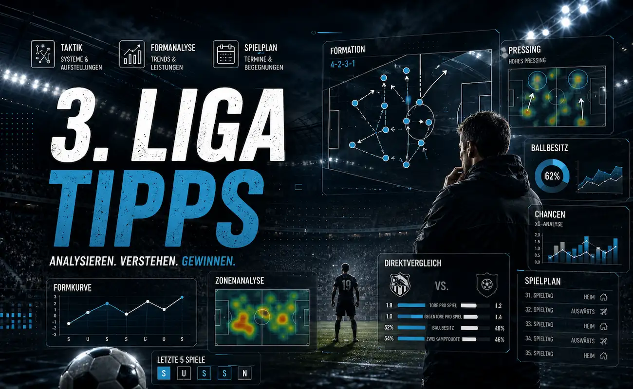 3. Liga Tipps & Strategien // Bild: Eigenes/KI