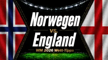 Norwegen vs. England Wett-Tipps & WM 2026 Prognose // Bild: Eigenes/KI