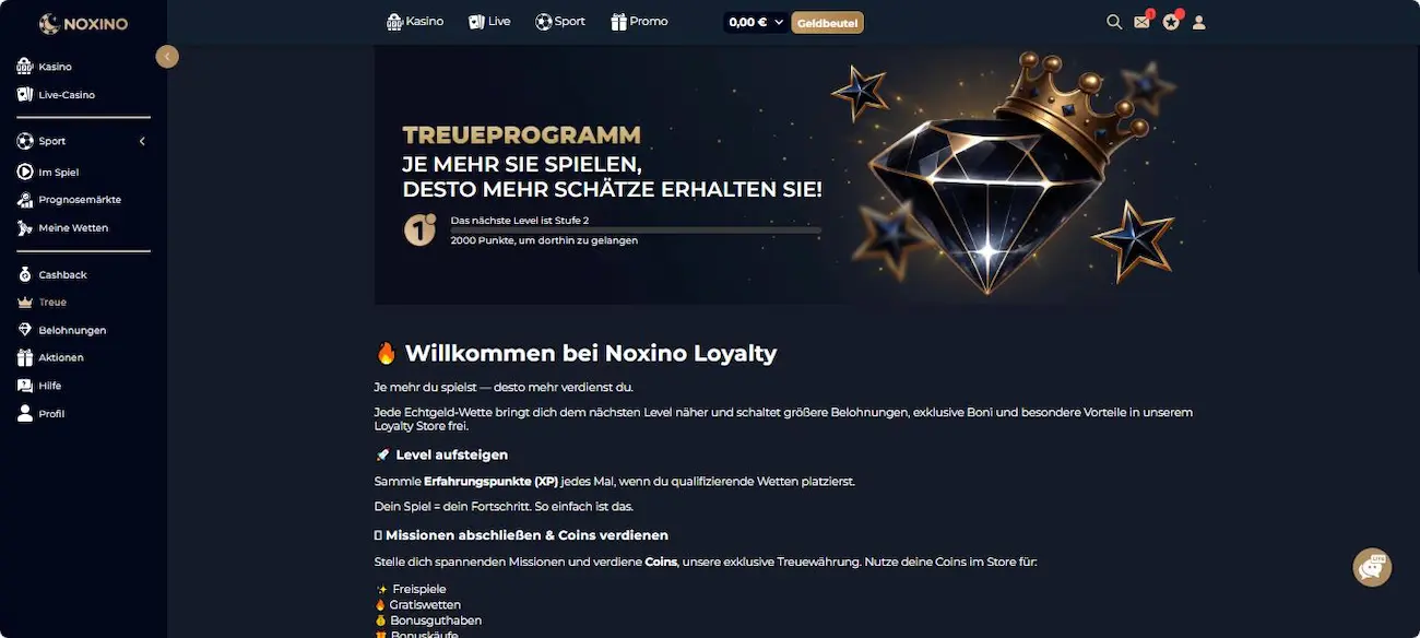 Noxino Treueprogramm