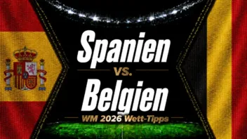 Spanien vs. Belgien Wett-Tipps & die WM 2026 Prognose // Bild: Eigenes/KI