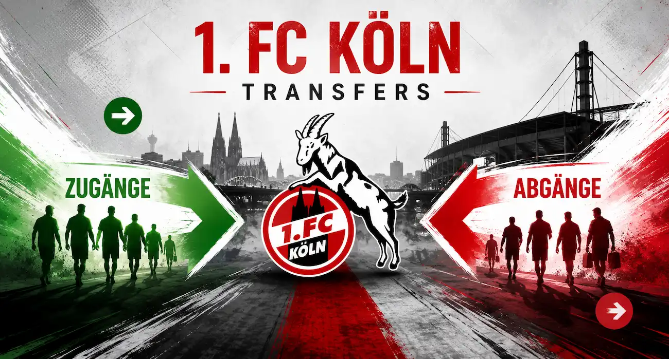 1. FC Köln Transfers: Wechsel bei den Geißböcken zur Saison 26/27 // Bild: Eigenes/KI