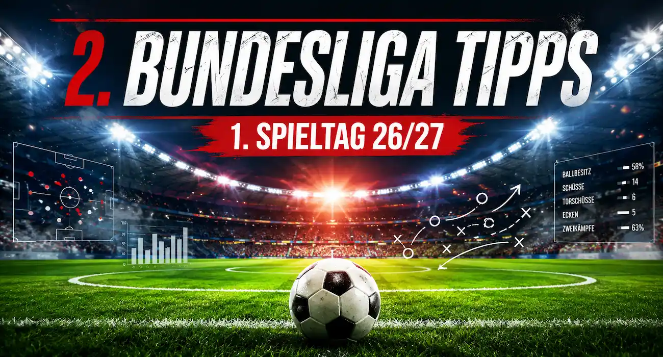 2. Bundesliga Tipps zum 1. Spieltag 26/27 // Bild: Eigenes/KI