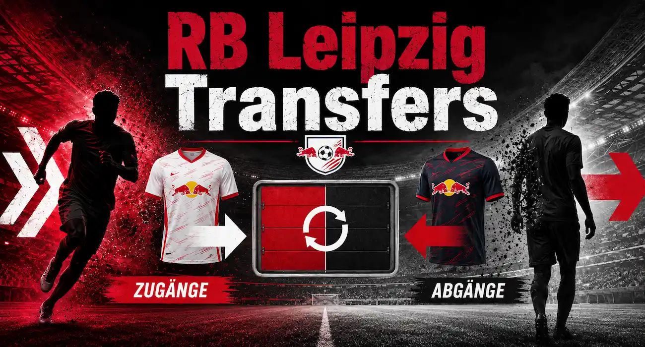 RB Leipzig Transfers: Wechsel bei den Bullen in der Saison 26/27 // Bild: Eigenes/KI