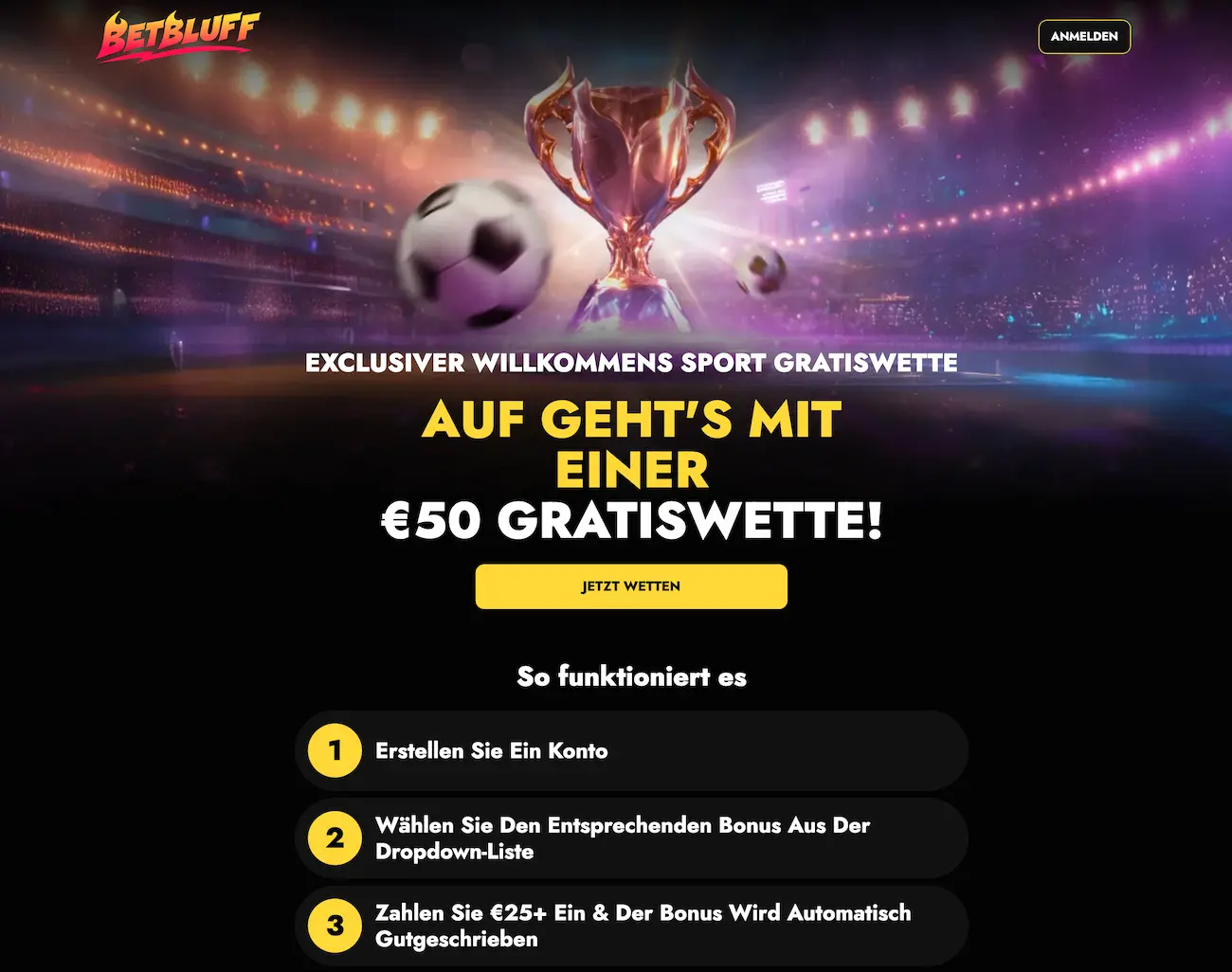 Exklusiver Bonus bei BetBluff - nur hier auf Wettbonus.net