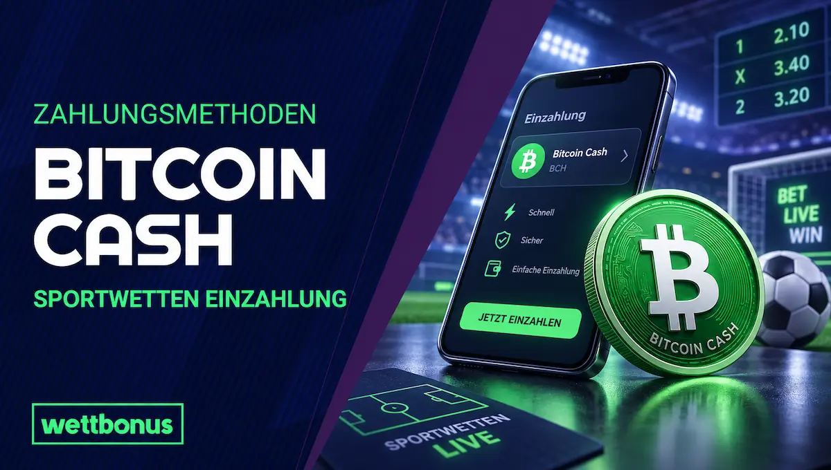 Bitcoin Cash Sportwetten: So zahlst du ein // Bild: Eigenes/KI