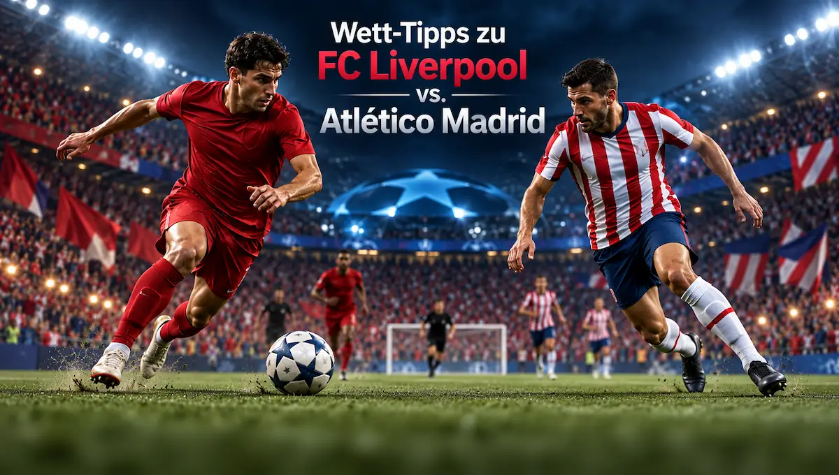 Der Liverpool - Atletico Tipp und die Champions League Prognose // Bild: Eigenes/KI