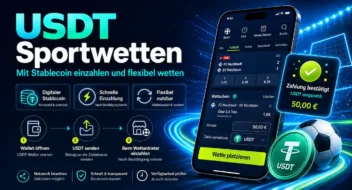 USDT Sportwetten - So zahlst du mit Tether ein // Bild: Eigenes/KI