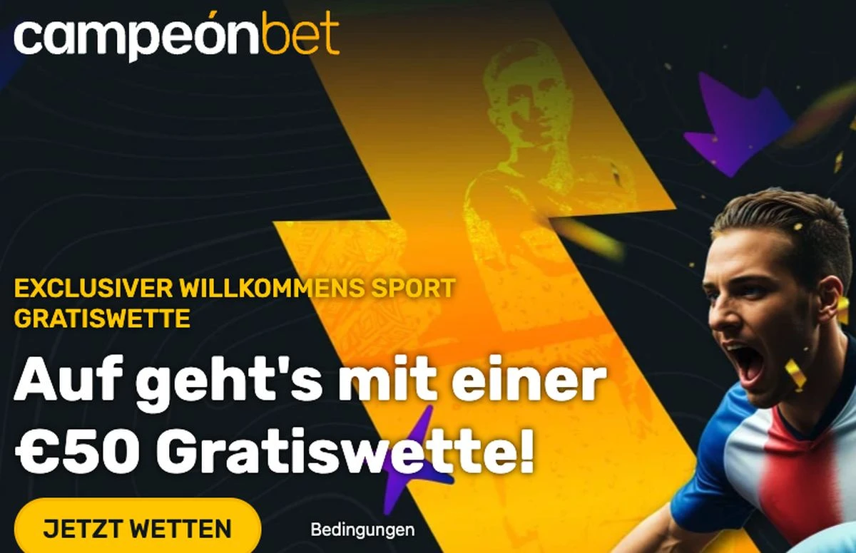 CampeonBet Sport Gratiswette bis zu 50 Euro